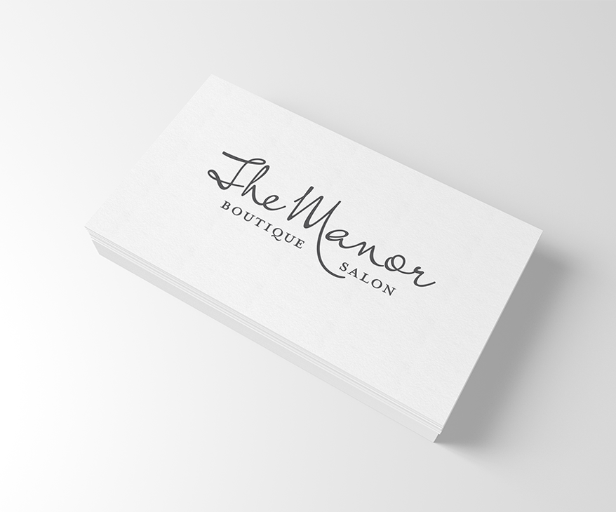 The Manor Salon Business Card Design